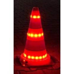 Con de avertizare trafic cu LED - 75 cm Con de avertizare trafic cu LED - 75 cm